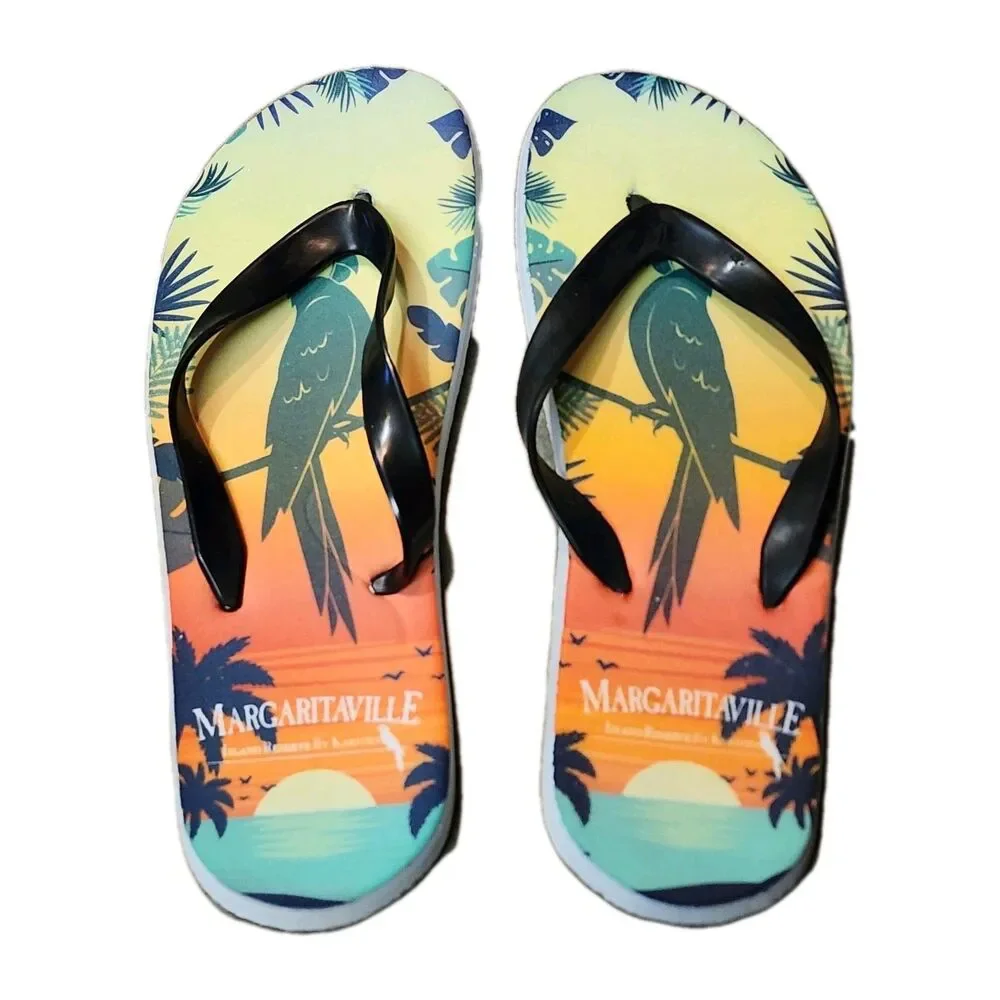 Margaritaville Island Reserve Karisma Parrot Flip Flops Men's 11 Women's 13 New